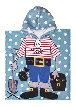 Woody Kids Ręcznik kąpielowy &quot;Pirate&quot; w kolorze niebieskim z kapturem - 65 x 60 cm ze sklepu Limango Polska w kategorii Ręczniki dla dzieci - zdjęcie 169139013