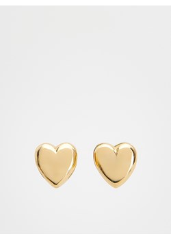 Reserved - Pozłacane kolczyki serca - złoty ze sklepu Reserved w kategorii Kolczyki - zdjęcie 169144903