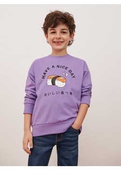 Sinsay - Bluza z nadrukiem - fioletowy ze sklepu Sinsay w kategorii Bluzy chłopięce - zdjęcie 169146274