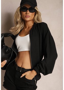 Czarna Bluza Sportowa Bomberka z Suwakiem Memioria ze sklepu Renee odzież w kategorii Bluzy damskie - zdjęcie 169147393