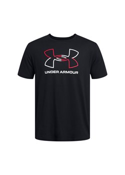 Męski t-shirt z nadrukiem Under Armour UA Foundation Short Sleeve - czarny ze sklepu Sportstylestory.com w kategorii T-shirty męskie - zdjęcie 169160864