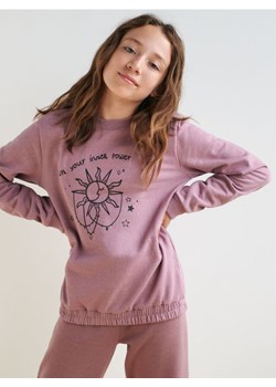 Sinsay - Bluza z nadrukiem - fioletowy ze sklepu Sinsay w kategorii Bluzy dziewczęce - zdjęcie 169162222