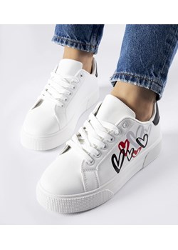 Białe sneakersy na platformie Montclair ze sklepu gemre w kategorii Trampki damskie - zdjęcie 169163422