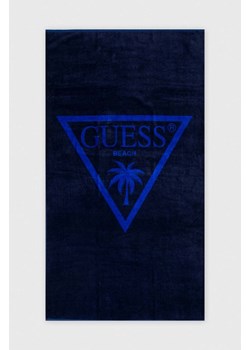 Guess ręcznik bawełniany kolor granatowy E4GZ03 SG00L ze sklepu ANSWEAR.com w kategorii Ręczniki - zdjęcie 169163880