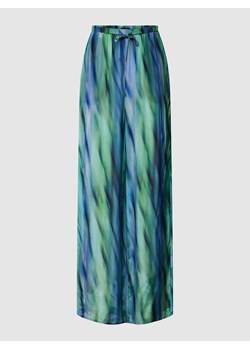 Spodnie materiałowe z szeroką nogawką i wzorem na całej powierzchni ze sklepu Peek&Cloppenburg  w kategorii Spodnie damskie - zdjęcie 169165283