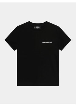 Karl Lagerfeld Kids T-Shirt Z30055 S Czarny Regular Fit ze sklepu MODIVO w kategorii T-shirty chłopięce - zdjęcie 169180443