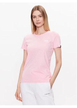 Alpha Industries T-Shirt Basic 196054 Różowy Regular Fit ze sklepu MODIVO w kategorii Bluzki damskie - zdjęcie 169181003