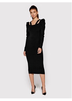 TWINSET Sukienka dzianinowa 222TP3033 Czarny Regular Fit ze sklepu MODIVO w kategorii Sukienki - zdjęcie 169181371