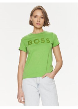 Boss T-Shirt Eventsa 50514967 Zielony Regular Fit ze sklepu MODIVO w kategorii Bluzki damskie - zdjęcie 169181454