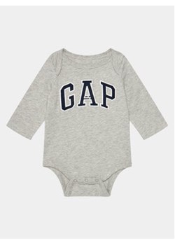 Gap Body 794768-00 Szary Regular Fit ze sklepu MODIVO w kategorii Body niemowlęce - zdjęcie 169181472