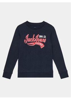Jack&Jones Junior Bluza Logo 12249309 Granatowy Standard Fit ze sklepu MODIVO w kategorii Bluzy chłopięce - zdjęcie 169181583