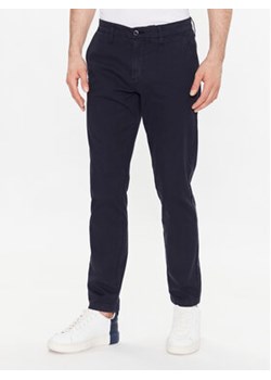 Guess Spodnie materiałowe Myron M3GB26 WFBW3 Granatowy Slim Fit ze sklepu MODIVO w kategorii Spodnie męskie - zdjęcie 169183514
