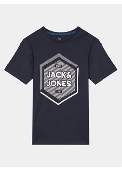 Jack&Jones Junior T-Shirt 12237030 Granatowy Regular Fit ze sklepu MODIVO w kategorii T-shirty chłopięce - zdjęcie 169183584