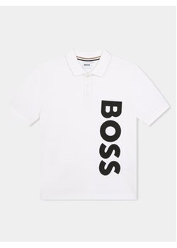 Boss Polo J50703 D Biały Regular Fit ze sklepu MODIVO w kategorii T-shirty chłopięce - zdjęcie 169184051