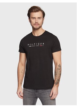 Tommy Hilfiger T-Shirt New York MW0MW29372 Czarny Slim Fit ze sklepu MODIVO w kategorii T-shirty męskie - zdjęcie 169185950