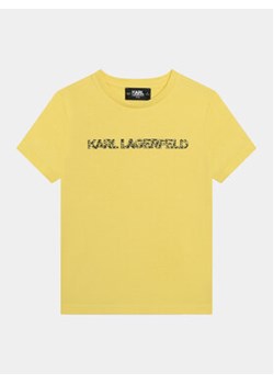 Karl Lagerfeld Kids T-Shirt Z30055 S Żółty Regular Fit ze sklepu MODIVO w kategorii T-shirty chłopięce - zdjęcie 169185981