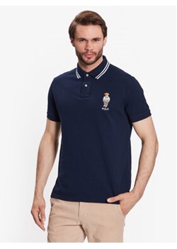 Polo Ralph Lauren Polo 710867573003 Granatowy Slim Fit ze sklepu MODIVO w kategorii T-shirty męskie - zdjęcie 169186600