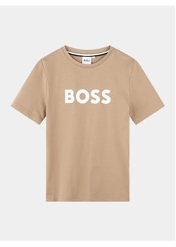 Boss T-Shirt J50718 S Beżowy Regular Fit ze sklepu MODIVO w kategorii T-shirty chłopięce - zdjęcie 169187063
