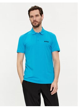 Boss Polo Paule 50512789 Niebieski Slim Fit ze sklepu MODIVO w kategorii T-shirty męskie - zdjęcie 169187321