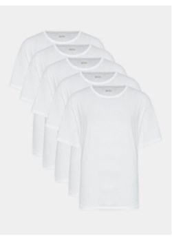 Boss Komplet 5 t-shirtów Authentic 50475392 Biały Regular Fit ze sklepu MODIVO w kategorii T-shirty męskie - zdjęcie 169187751
