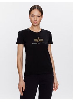Alpha Industries T-Shirt Crystal 136063 Czarny Regular Fit ze sklepu MODIVO w kategorii Bluzki damskie - zdjęcie 169188131