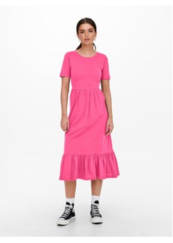ONLY Sukienka codzienna 15252525 Różowy Regular Fit ze sklepu MODIVO w kategorii Sukienki - zdjęcie 169188194