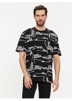 Karl Lagerfeld Jeans T-Shirt 240D1709 Czarny Relaxed Fit ze sklepu MODIVO w kategorii T-shirty męskie - zdjęcie 169189454