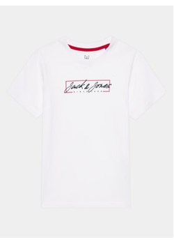 Jack&Jones Junior T-Shirt Zuri 12249699 Biały Standard Fit ze sklepu MODIVO w kategorii T-shirty chłopięce - zdjęcie 169191203