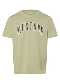 Mustang Koszulka męska - Austin Mężczyźni Bawełna seledynowy nadruk ze sklepu vangraaf w kategorii T-shirty męskie - zdjęcie 169192210