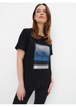 Mohito - T-shirt z nadrukiem - czarny ze sklepu Mohito w kategorii Bluzki damskie - zdjęcie 169197891