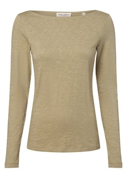 Marc O'Polo Damska koszulka z długim rękawem Kobiety Bawełna trzcinowy jednolity ze sklepu vangraaf w kategorii Bluzki damskie - zdjęcie 169199841