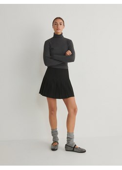 Reserved - Plisowana spódnica mini - czarny ze sklepu Reserved w kategorii Spódnice - zdjęcie 169201394