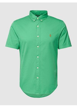Koszula casualowa o kroju slim fit z rękawem o dł. 1/2 ze sklepu Peek&Cloppenburg  w kategorii Koszule męskie - zdjęcie 169201501