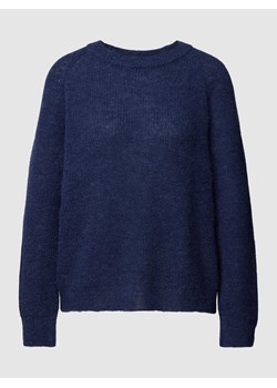 Sweter z dzianiny z okrągłym dekoltem ze sklepu Peek&Cloppenburg  w kategorii Swetry damskie - zdjęcie 169201534
