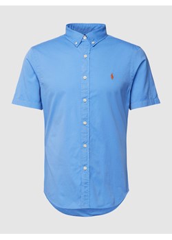 Koszula casualowa o kroju slim fit z rękawem o dł. 1/2 ze sklepu Peek&Cloppenburg  w kategorii Koszule męskie - zdjęcie 169201602
