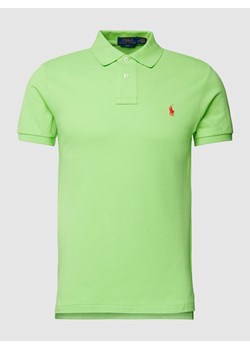 Koszulka polo o kroju slim fit z wyhaftowanym logo ze sklepu Peek&Cloppenburg  w kategorii T-shirty męskie - zdjęcie 169201873