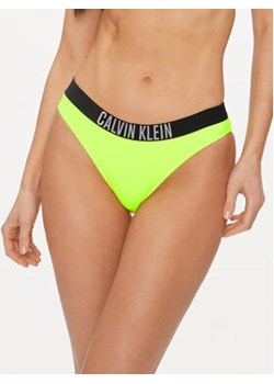 Calvin Klein Swimwear Dół od bikini KW0KW02509 Zielony ze sklepu MODIVO w kategorii Stroje kąpielowe - zdjęcie 169204001