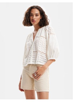 Desigual Bluzka Julieta 24SWBW27 Biały Loose Fit ze sklepu MODIVO w kategorii Bluzki damskie - zdjęcie 169204192