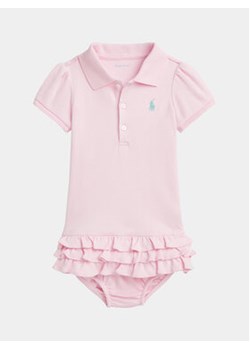 Polo Ralph Lauren Sukienka codzienna 310734891032 Różowy Regular Fit ze sklepu MODIVO w kategorii Body niemowlęce - zdjęcie 169204193