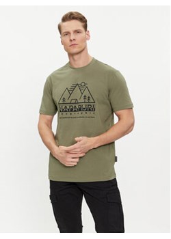 Napapijri T-Shirt S-Faber NP0A4HQE Zielony Regular Fit ze sklepu MODIVO w kategorii T-shirty męskie - zdjęcie 169204214