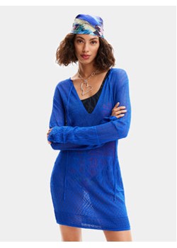 Desigual Sukienka plażowa El Cairo 24SWMF03 Niebieski Regular Fit ze sklepu MODIVO w kategorii Odzież plażowa - zdjęcie 169204281