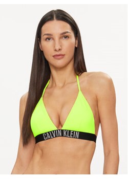 Calvin Klein Swimwear Góra od bikini KW0KW02506 Zielony ze sklepu MODIVO w kategorii Stroje kąpielowe - zdjęcie 169204461
