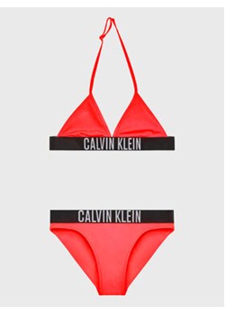 Calvin Klein Swimwear Strój kąpielowy KY0KY00087 Czerwony ze sklepu MODIVO w kategorii Stroje kąpielowe - zdjęcie 169204494