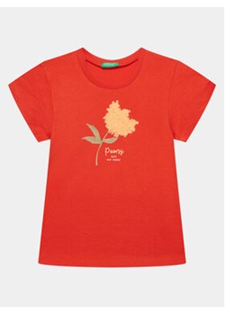 United Colors Of Benetton T-Shirt 3I1XG10E1 Czerwony Regular Fit ze sklepu MODIVO w kategorii Koszulki niemowlęce - zdjęcie 169204543