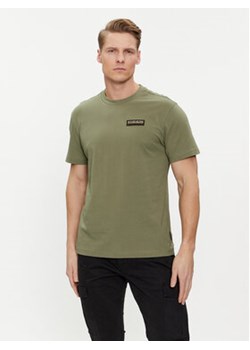 Napapijri T-Shirt Iaato NP0A4HFZ Zielony Regular Fit ze sklepu MODIVO w kategorii T-shirty męskie - zdjęcie 169204591