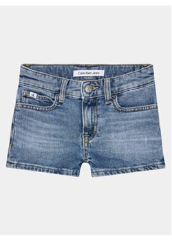 Calvin Klein Jeans Szorty jeansowe Auth IG0IG02370 Niebieski Slim Fit ze sklepu MODIVO w kategorii Spodenki dziewczęce - zdjęcie 169204654