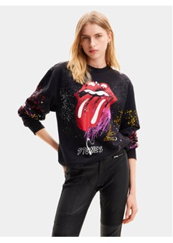 Desigual Bluza The Rolling Stones 24SWSK39 Czarny Regular Fit ze sklepu MODIVO w kategorii Bluzy damskie - zdjęcie 169204663