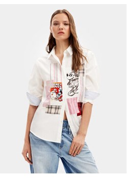 Desigual Koszula MICKEY Bolonia 24SWCW26 Biały Regular Fit ze sklepu MODIVO w kategorii Koszule damskie - zdjęcie 169204844