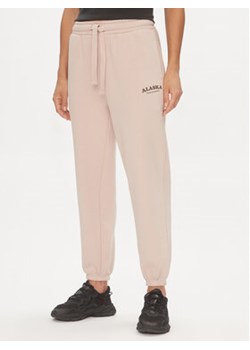 Outhorn Spodnie dresowe OTHAW23TTROF485 Różowy Regular Fit ze sklepu MODIVO w kategorii Spodnie damskie - zdjęcie 169205130