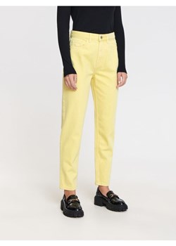 Sinsay - Jeansy mom high waist - żółty ze sklepu Sinsay w kategorii Jeansy damskie - zdjęcie 169211924
